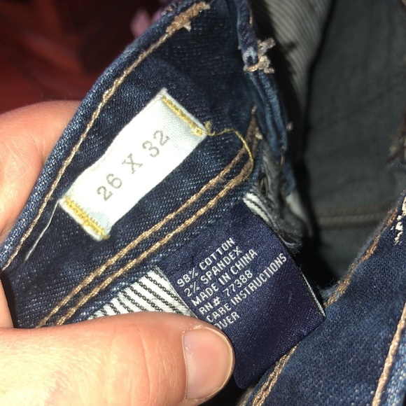 Madewell rail straight jeans size 26X32 98% cotton 2% spandex classic denim jean - Picture 4 of 8